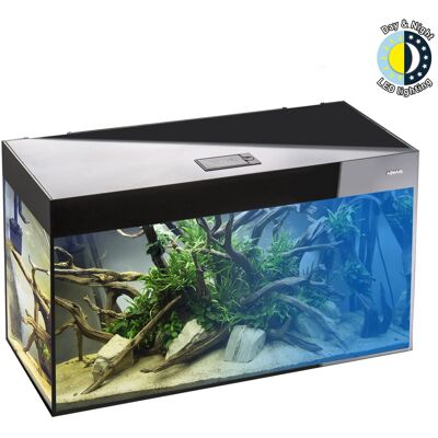 AQUAEL GLOSSY 125L ST 80x35x54 Zestaw Akwarium Czarne Day&Night AQUAEL GLOSSY 125L ST 80x35x54 Zestaw Akwarium Czarne Day&Night