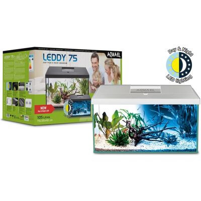 AQUAEL, Zestaw Akwariowyariowy Leddy 75 D&N; Biofs Biały 2.0, 124529 AQUAEL, Zestaw Akwariowyariowy Leddy 75 D&N; Biofs Biały 2.0, 124529