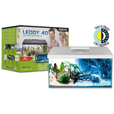 AQUAEL, Zestaw Akwariowyariowy Leddy Plus 40 D&N; Biały 2.0, 124531 AQUAEL, Zestaw Akwariowyariowy Leddy Plus 40 D&N; Biały 2.0, 124531