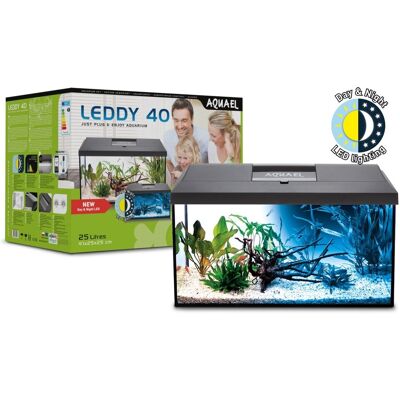AQUAEL, Zestaw Akwariowyariowy Leddy Plus 40 D&N; Czarny 2.0, 124530 AQUAEL, Zestaw Akwariowyariowy Leddy Plus 40 D&N; Czarny 2.0, 124530
