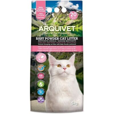 Arquivet Żwirek Bentonitowy Zbrylający Baby Powder 5 Kg Arquivet Arquivet Żwirek Bentonitowy Zbrylający Baby Powder 5 Kg Arquivet
