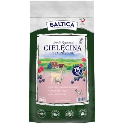 Baltica Adult Cielęcina z jagnięciną XS/S 6kg Baltica Adult Cielęcina z jagnięciną XS/S 6kg