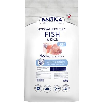Baltica Adult Fish&Rice; Light S 12kg Baltica Adult Fish&Rice; Light S 12kg