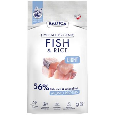Baltica Adult Fish & Rice Light S 3kg Baltica Adult Fish & Rice Light S 3kg