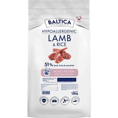 Baltica Adult Lamb & Rice Jagnięcina z ryżem S 12kg Baltica Adult Lamb & Rice Jagnięcina z ryżem S 12kg