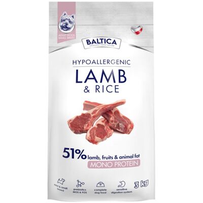 Baltica Adult Lamb & Rice Jagnięcina Z Ryżem S 3Kg Baltica Adult Lamb & Rice Jagnięcina Z Ryżem S 3Kg