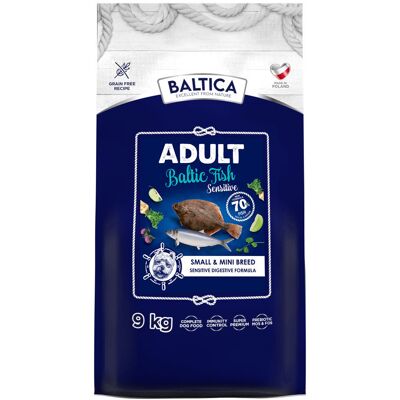 Baltica Adult Sensitive Baltic Fish XS/S 9kg RYBY DOROSŁE PSY Baltica Adult Sensitive Baltic Fish XS/S 9kg RYBY DOROSŁE PSY