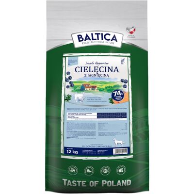 Baltica Cielęcina z jagnięciną XL 12kg Baltica Cielęcina z jagnięciną XL 12kg