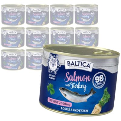 Baltica Excellent Łosoś z Indykiem 12x185g Bezzbożowa Mokra Karma Dla Kota Baltica Excellent Łosoś z Indykiem 12x185g Bezzbożowa Mokra Karma Dla Kota