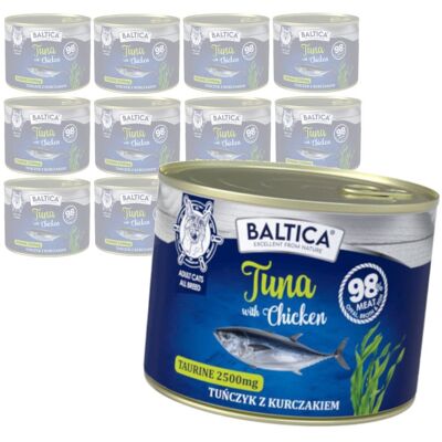 Baltica Excellent Tuńczyk z Kurczakiem 12x185g Bezzbożowa Mokra Karma Dla Kota Baltica Excellent Tuńczyk z Kurczakiem 12x185g Bezzbożowa Mokra Karma Dla Kota