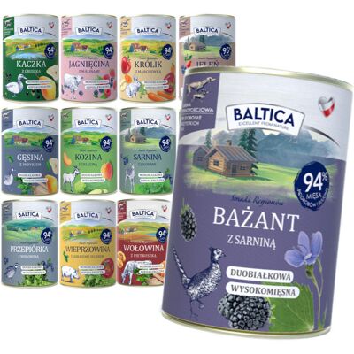 Baltica Mix 12 Smaków 12x400g Bezzbożowa Mokra Karma Dla Psa Baltica Mix 12 Smaków 12x400g Bezzbożowa Mokra Karma Dla Psa
