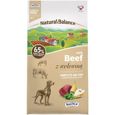 Baltica Natural & Balance Beef M/L 9kg Baltica Natural & Balance Beef M/L 9kg