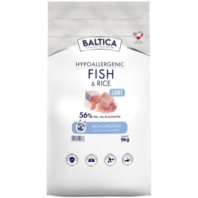 BALTICA Nutraceutic Adult Fish & Rice Light XS/S 9kg BALTICA Nutraceutic Adult Fish & Rice Light XS/S 9kg