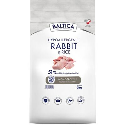 BALTICA Nutraceutic Adult Rabbit & Rice XS/S 9kg BALTICA Nutraceutic Adult Rabbit & Rice XS/S 9kg