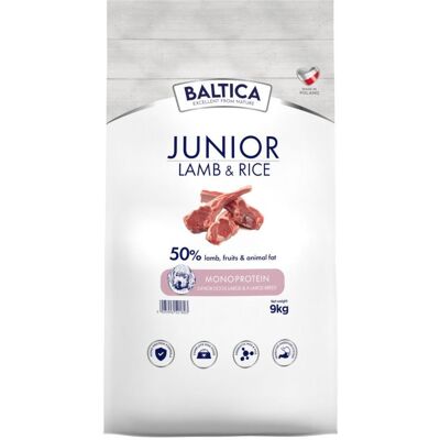 BALTICA Nutraceutic Junior Lamb & Rice Jagnięcina z ryżem XL 9kg BALTICA Nutraceutic Junior Lamb & Rice Jagnięcina z ryżem XL 9kg