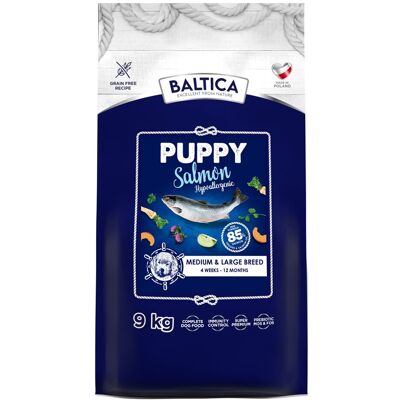 Baltica Puppy Salmon karma z łososiem dla szczeniąt ras średnich i dużych 9 kg Baltica Puppy Salmon karma z łososiem dla szczeniąt ras średnich i dużych 9 kg
