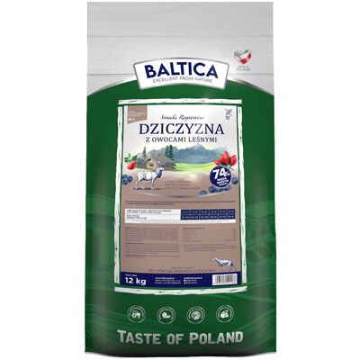 Baltica Smaki Regionów Dziczyzna Z Owocami Leśnymi M/L 12Kg Baltica Smaki Regionów Dziczyzna Z Owocami Leśnymi M/L 12Kg