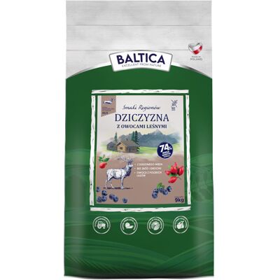 BALTICA Smaki Regionów Dziczyzna z owocami leśnymi XS/S 9kg BALTICA Smaki Regionów Dziczyzna z owocami leśnymi XS/S 9kg