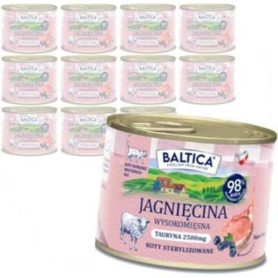 Baltica Smaki Regionów Jagnięcina 12x185g Bezzbożowa Mokra Karma Dla Kotów Sterylizowanych Baltica Smaki Regionów Jagnięcina 12x185g Bezzbożowa Mokra Karma Dla Kotów Sterylizowanych