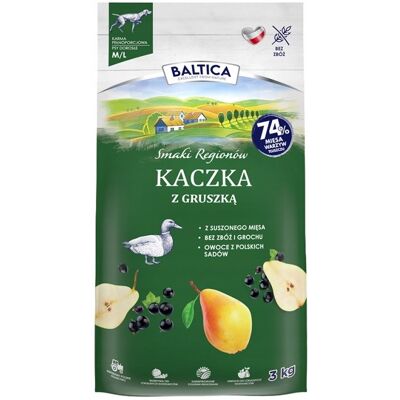 Baltica Smaki Regionów Kaczka z Gruszką M/L 3kg dla średnich i dużych ras Baltica Smaki Regionów Kaczka z Gruszką M/L 3kg dla średnich i dużych ras