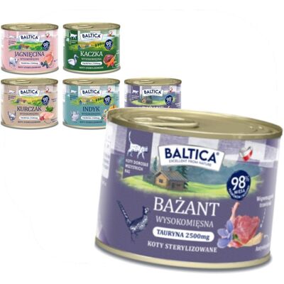 Baltica Smaki Regionów Mix Smaków 6x185g Bezzbożowa Mokra Karma Dla Kotów Sterylizowanych Baltica Smaki Regionów Mix Smaków 6x185g Bezzbożowa Mokra Karma Dla Kotów Sterylizowanych