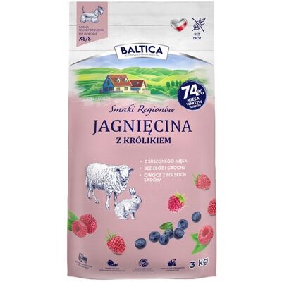 Baltica Smaki Regionów Sucha Karma Jagnięcina z królikiem XS/S 3kg Baltica Smaki Regionów Sucha Karma Jagnięcina z królikiem XS/S 3kg