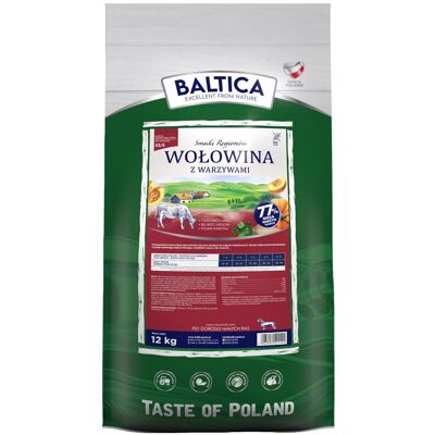 Baltica Smaki Regionów Wołowina Z Warzywami Xs/S 12Kg Baltica Smaki Regionów Wołowina Z Warzywami Xs/S 12Kg