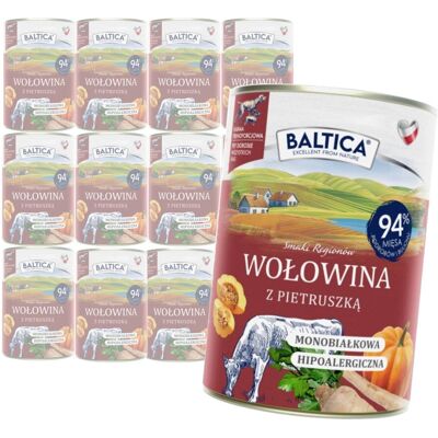 Baltica Wołowina z Pietruszką 12x400g Monoproteinowa Hipoalergiczna Bezzbożowa Mokra Karma Dla Psa Baltica Wołowina z Pietruszką 12x400g Monoproteinowa Hipoalergiczna Bezzbożowa Mokra Karma Dla Psa