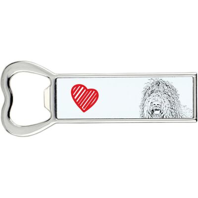 Barbet, Francuski pies dowodny - otwieracz do butelek z psem, personalizowany otwieracz na lodówkę, wyjątkowy upominek dla mężczyzny marki Art-Dog Barbet, Francuski pies dowodny - otwieracz do butelek z psem, personalizowany otwieracz na lodówkę, wyjątkowy upominek dla mężczyzny marki Art-Dog