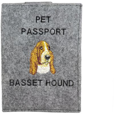 Basset Hound - etui na paszport psa, pokrowiec na dokumenty, prezent dla podróżnika od marki Art-Dog Basset Hound - etui na paszport psa, pokrowiec na dokumenty, prezent dla podróżnika od marki Art-Dog