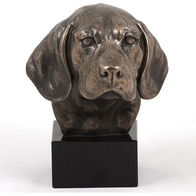 Beagle - statuetka psa, popiersie na kamiennej podstawie, rzeźba, trofeum na wystawę psów marki Art-Dog Beagle - statuetka psa, popiersie na kamiennej podstawie, rzeźba, trofeum na wystawę psów marki Art-Dog