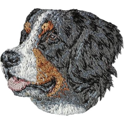 Berneński pies pasterski, Bernese Mountain Dog - naszywka w kształcie psa, haftowana łatka, unikatowa ozdoba do plecaka marki Art-Dog Berneński pies pasterski, Bernese Mountain Dog - naszywka w kształcie psa, haftowana łatka, unikatowa ozdoba do plecaka marki Art-Dog