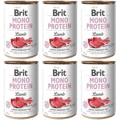 Brit Mono Protein Jagnięcina Lamb 400g x6 sztuk Brit Mono Protein Jagnięcina Lamb 400g x6 sztuk