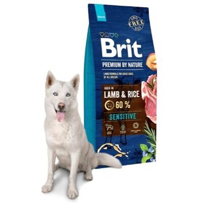 Brit Premium By Nature Sensitive Lamb&Rice; 15kg Karma sucha dla psa z jagnięciną Brit Premium By Nature Sensitive Lamb&Rice; 15kg Karma sucha dla psa z jagnięciną