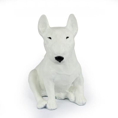 Bulterier, Bull Terrier II - statuetka psa, siedzący pies na biurko, ozdoba do salonu miłośnika psów marki Art-Dog Bulterier, Bull Terrier II - statuetka psa, siedzący pies na biurko, ozdoba do salonu miłośnika psów marki Art-Dog