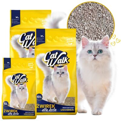 CatWalk Cat Walk Żwirek dla kota bentonitowy bezzapachowy UNIVERSAL 25L CatWalk Cat Walk Żwirek dla kota bentonitowy bezzapachowy UNIVERSAL 25L