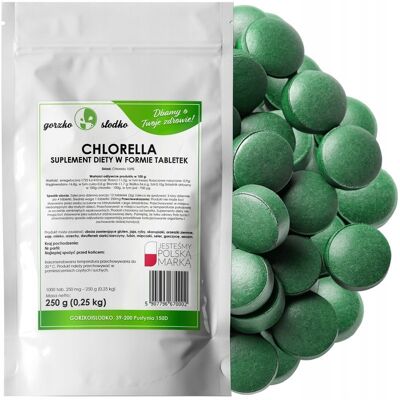gorzkoislodko Chlorella Algi Chlorella 250G - 1000Tab gorzkoislodko Chlorella Algi Chlorella 250G - 1000Tab