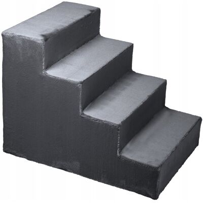 Inny producent Ciemnoszare Schodki Dla Psa 4-Stopniowe - Ergonomiczne I Stabilne Inny producent Ciemnoszare Schodki Dla Psa 4-Stopniowe - Ergonomiczne I Stabilne
