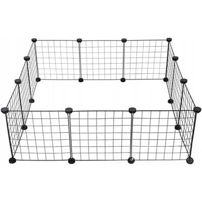 TimeTrade CZARNA ZAGRODA KOJEC METALOWA DLA PSA SZCZENIAKA KOTA KRÓLIKA 108 x 108 cm TimeTrade CZARNA ZAGRODA KOJEC METALOWA DLA PSA SZCZENIAKA KOTA KRÓLIKA 108 x 108 cm