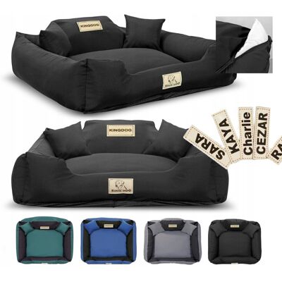 AIO FACTORY Czarne Legowisko Antyslip Kingdog 75 cm x 100 cm AIO FACTORY Czarne Legowisko Antyslip Kingdog 75 cm x 100 cm