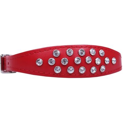 sarcia.eu Czerwona obroża z kryształkami Exclusive - 25 cm ZOOleszcz sarcia.eu Czerwona obroża z kryształkami Exclusive - 25 cm ZOOleszcz
