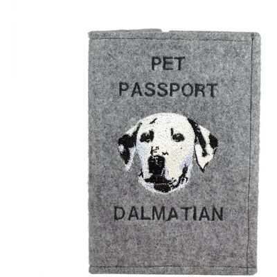 Art-Dog - Dalmata - 17x12,5 cm - Filc - Portfel paszportowy Art-Dog - Dalmata - 17x12,5 cm - Filc - Portfel paszportowy