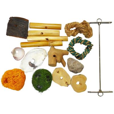 Parrot Planet DIY SET - do samodzielnego stworzenia zabawki dla wszystkich papug Parrot Planet DIY SET - do samodzielnego stworzenia zabawki dla wszystkich papug