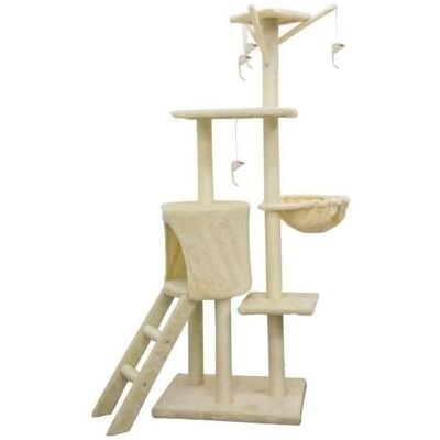 Inny producent Drapak dla kota JIPSY beżowy 79 x 34 x 138 cm - 3 platformy, 1 żerdź, 1 buda, 1 klatka schodowa, drapak Inny producent Drapak dla kota JIPSY beżowy 79 x 34 x 138 cm - 3 platformy, 1 żerdź, 1 buda, 1 klatka schodowa, drapak