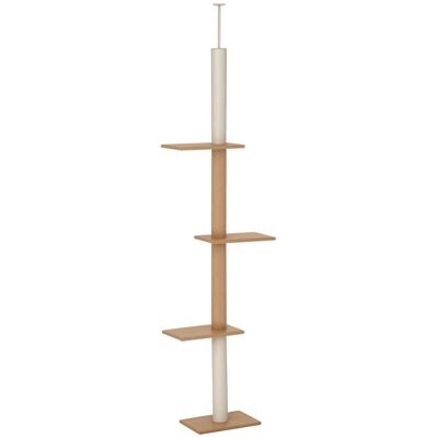 Drapak dla kota PawHut, drapak dla kota, drapak wspinaczkowy, regulowana wysokość, kolor khaki, 43 x 27 x 228-260 cm Drapak dla kota PawHut, drapak dla kota, drapak wspinaczkowy, regulowana wysokość, kolor khaki, 43 x 27 x 228-260 cm