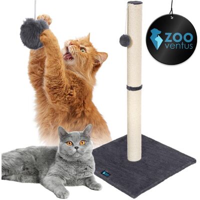 ZooVentus Drapak dla kota sizalowy słupek do drapania wieża 62cm + zabawka ZooVentus Drapak dla kota sizalowy słupek do drapania wieża 62cm + zabawka