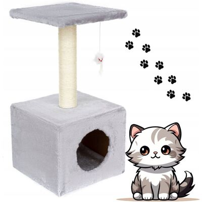Inny producent DRAPAK DLA KOTA WIEŻA LEGOWISKO DOMEK SŁUPEK DO DRAPANIA ZABAWKA 60 CM Inny producent DRAPAK DLA KOTA WIEŻA LEGOWISKO DOMEK SŁUPEK DO DRAPANIA ZABAWKA 60 CM