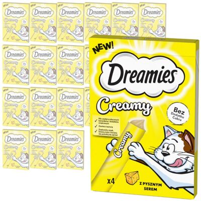 Dreamies Creamy 22x40g Kremowy Przysmak Dla Kotów Z Serem Dreamies Creamy 22x40g Kremowy Przysmak Dla Kotów Z Serem