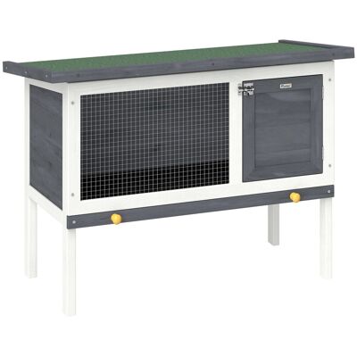 Drewniana klatka dla królików PawHut 90x45x65 cm, podwyższona, z dachem bitumicznym na zawiasach, wysuwaną szufladą, drzwiami i metalową siatką, do .. Drewniana klatka dla królików PawHut 90x45x65 cm, podwyższona, z dachem bitumicznym na zawiasach, wysuwaną szufladą, drzwiami i metalową siatką, do ..