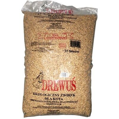 Drewuś 35L (15kg) żwir drewniany Drewuś 35L (15kg) żwir drewniany
